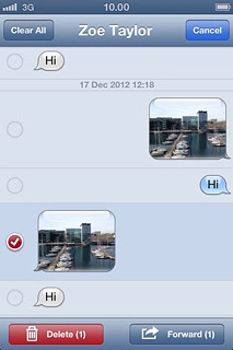Press Forward.Key in the first letters of the required contact.Matching contacts are displayed.