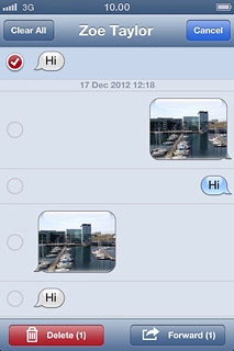 Press Forward.Key in the first letters of the required contact.Matching contacts are displayed.