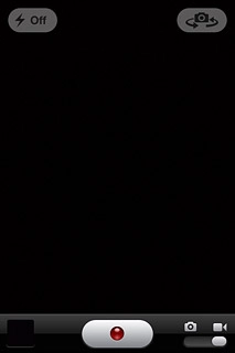 To turn video light on or off:Press the video light icon.