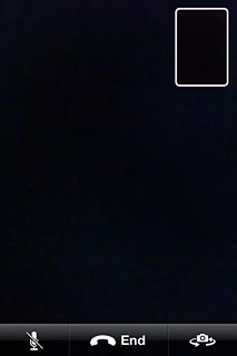 Press End to end the call.