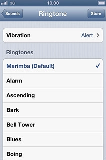 Press the different ring tones to listen to them.