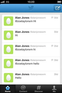 Press the required status update.