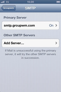 Press the field below Primary Server.