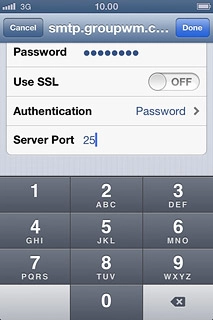 Key in 25 and press Done.