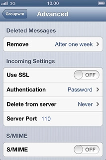 Press Server Port and key in 110