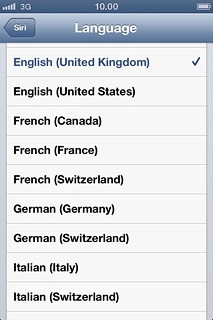 Press the required language.