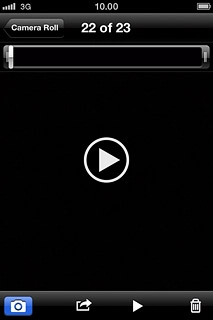 Press the start or stop point on the film strip at the top of the display and drag it to the required position.