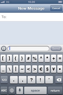 Press ABC to return to text input.