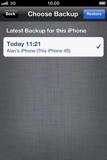 Press Restore.Your phone restores the contents of the selected backup.Follow the instructions on the display to activate your phone.
