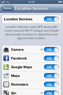Press Privacy to save the settings.