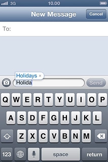 To continue without inserting the suggested word:Press the word suggestion.