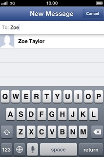 Press the required contact.