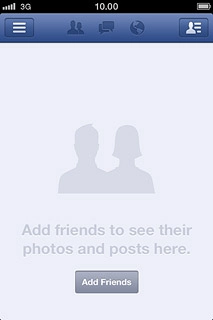 Press the menu icon.