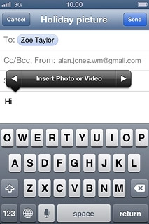 Press Insert Photo or Video.Go to the required folder.