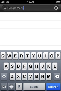 Key in Google Maps and press Search.