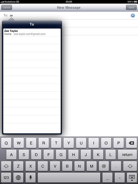 Key in the first letters of the required contact.Matching contacts are displayed.Press the required contact.Repeat the procedure to add more recipients.