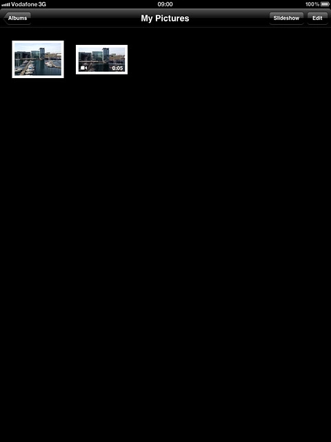 Go to the required folder.Press the required picture or the required video clip.