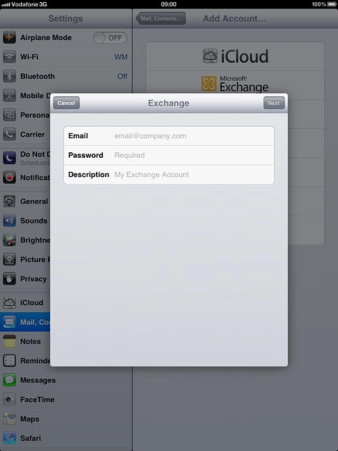 Press Password and key in your password for the server.