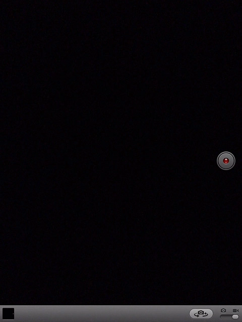 If the camera is turned on:Press the indicator in the bottom right corner of the display and drag it right.