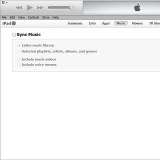 Select Music.Follow the instructions on the screen to select the required settings.