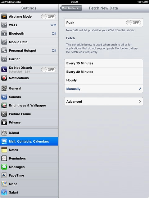 If you turn off Push:
