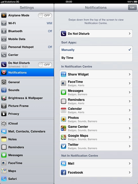 Press Notifications.