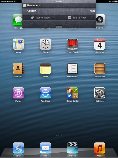 Press the required notification.Follow the instructions on the display to use the selected function.