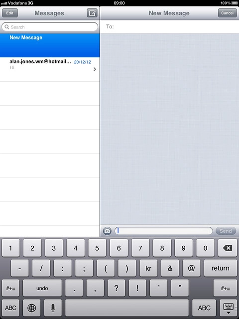 Press the required numbers or the required symbols.
