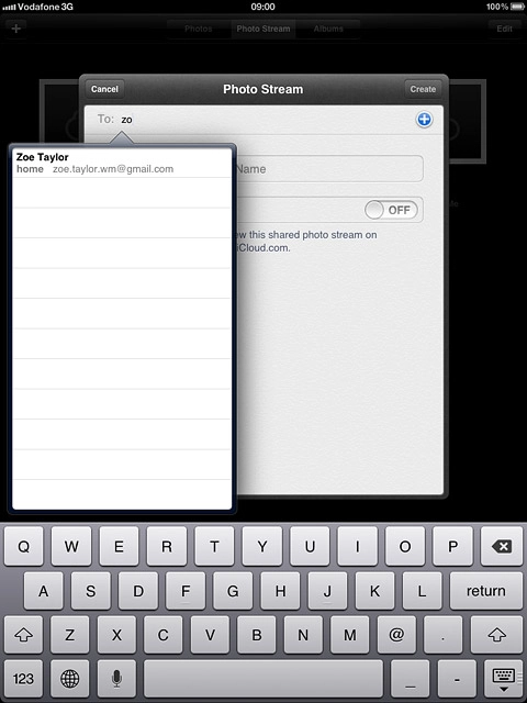 Press the required contact.Repeat the procedure to add more contacts.