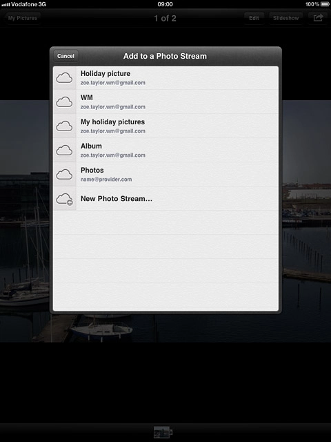 Press the required album.