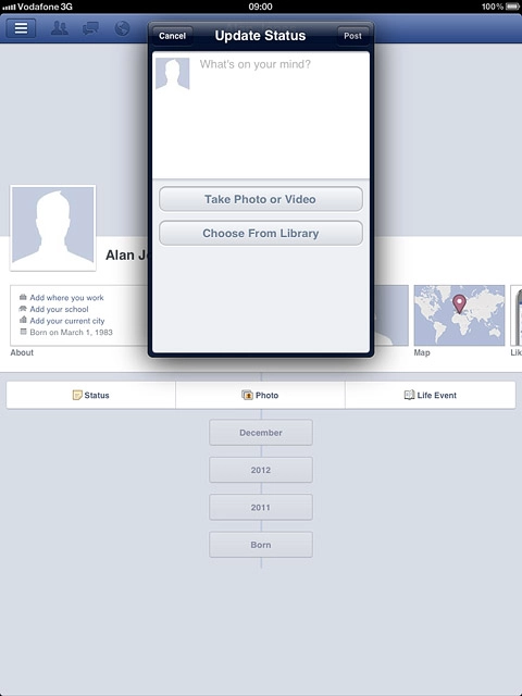 Press Choose From Library.Go to the required folder.