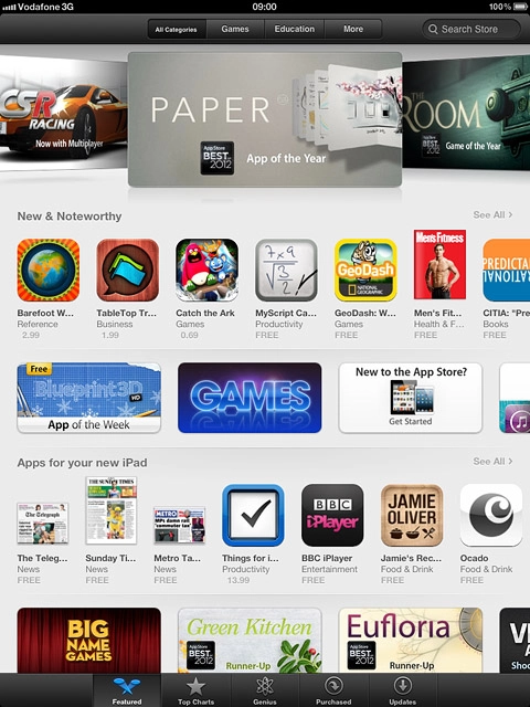 To search by category:Press More.