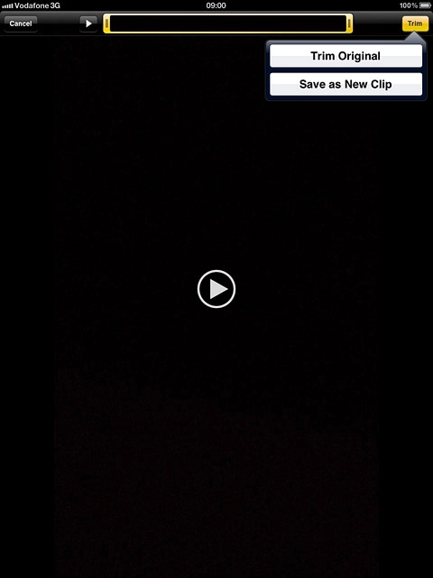 Press Trim Original or Save as New Clip.