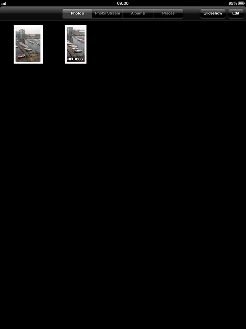 Go to the required folder.Press the required picture or the required video clip.