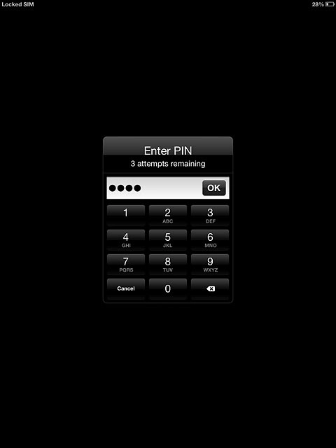 Key in your PIN and press OK.