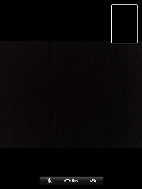 Press the camera icon.Depending on the current setting the front or back camera is turned on.