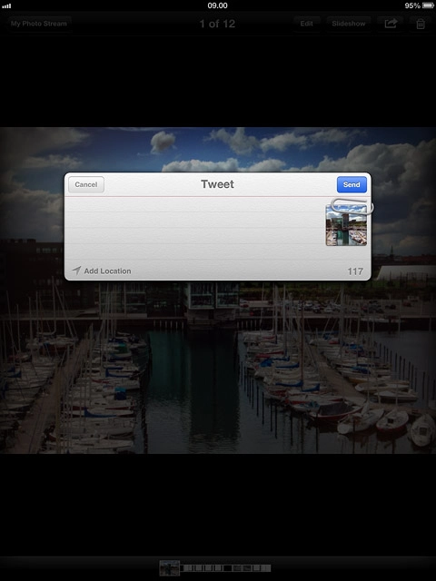 If this is the first time you use the function:Follow the instructions on the display to install the application and log on.Key in the required text and press Send.
