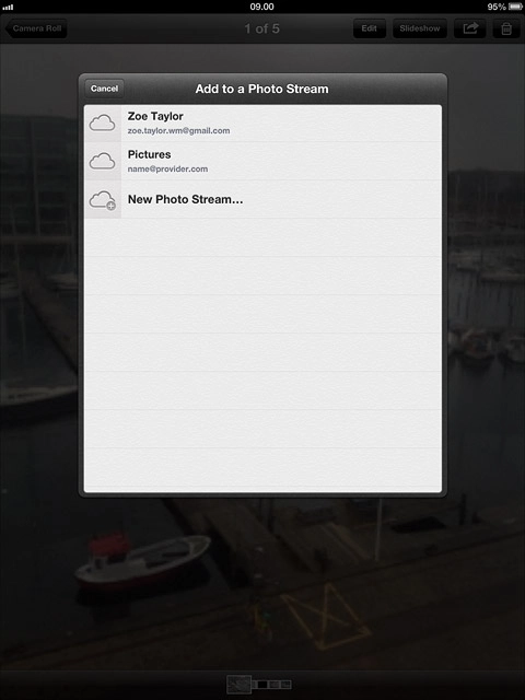 Press the required album.