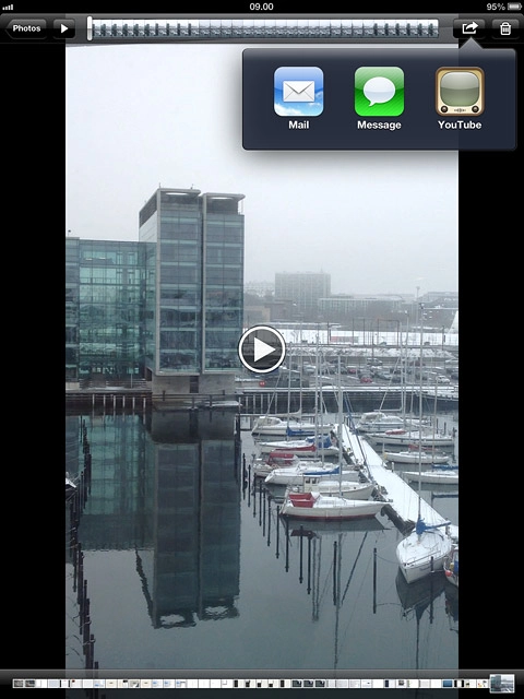 Press YouTube.If it's the first time you use the application, you need to log on.Follow the instructions on the display to add the required information.