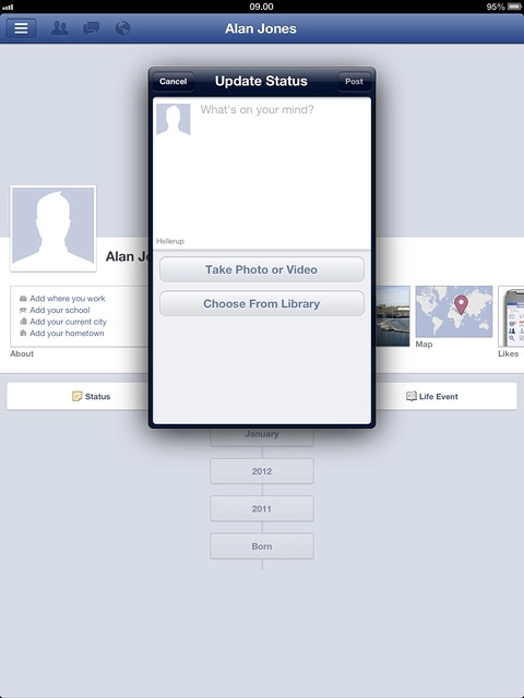 Press Choose From Library.Go to the required folder.