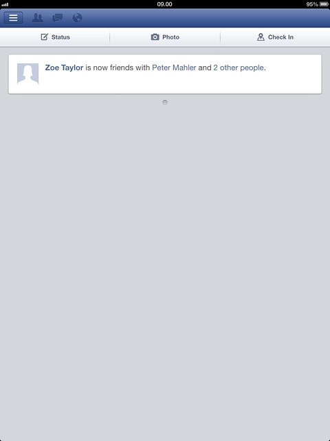 Press the menu icon.