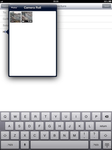 Go to the required folder.Press the required picture or the required video clip.