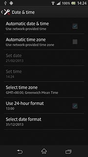 When the box next to the menu item is ticked (V), the function is turned on.