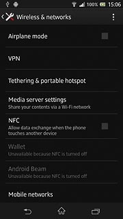 Press Mobile networks.