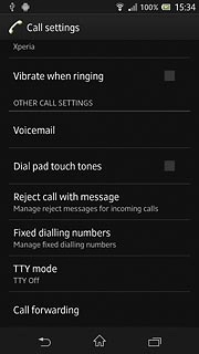 Press Call forwarding.