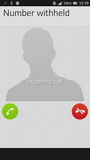 Press the reject icon and drag the icon left.