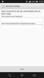 Press the field below Your name (displayed on outgoing messages) and key in the required sender name.