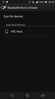 Press the required Bluetooth device.The file is sent.