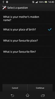 Press the required question.