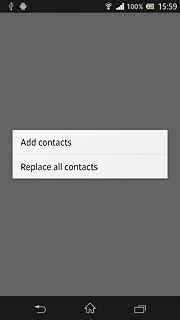 If you selected Replace all contacts: